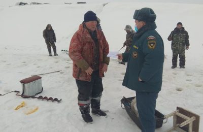 Мероприятие в рамках областной акции «Безопасный лед» прошли в Усть-Таркском районе