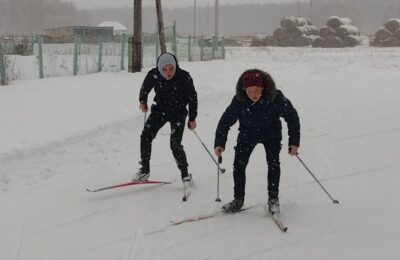 Лыжные соревнования провели в Щербаках