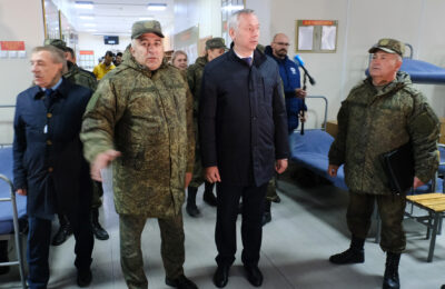 Губернатор Травников оценил работу пункта для мобилизованных под Новосибирском
