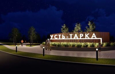 Южный въезд в Усть-Тарку благоустраивают в рамках федеральной программы