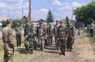 В Козино проводят сборы по начальной военной подготовке среди десятиклассников