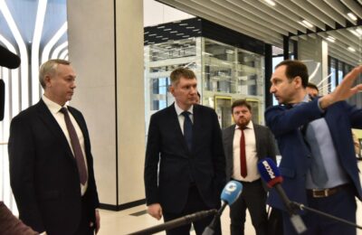 Глава Минэконома РФ Максим Решетников посетил Новосибирскую область с рабочим визитом