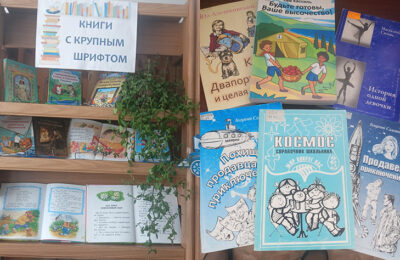 Фонд Усть-Таркской детской библиотеки пополнился литературой с укрупненным шрифтом