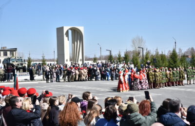В НСО открыли мемориал памяти павших в ходе проведения СВО «За нашу Победу!»