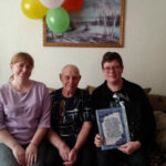 В Усть-Тарке отметил юбилей ровесник района Иван Федорович Горохов