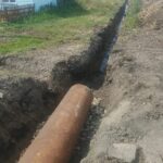 В Усть-Тарке продолжаются работы по водопонижению